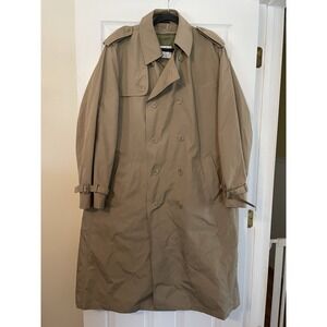 Royal Knight All Weather Trench Coat Men's 44 Long Heavy Lined Warm Double